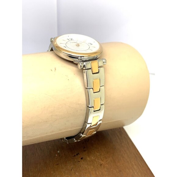 Fossil Women\'s Watch ES5201 Quartz Two Tone Silver Rose Gold Steel 28mm main image 8